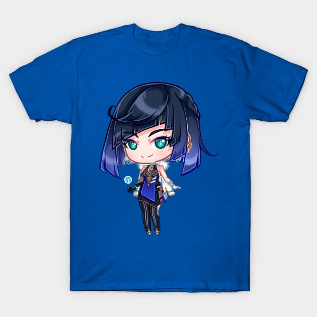 Yelan chibi T-Shirt by HellaKumii